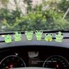 6pcs Cute frog set car center console decoration