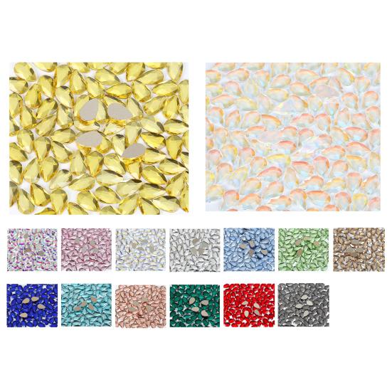 Wykwintne cyrkonie do paznokci z płaskim dnem Mini DIY