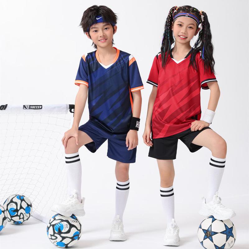 Unisex Short Sleeve Soccer & Badminton Team Uniform Set for Adults & Kids