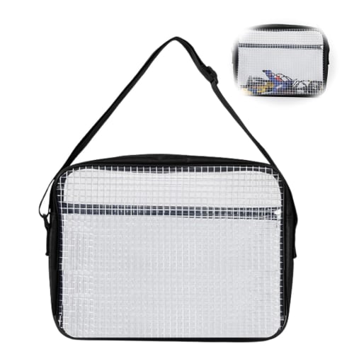 startside Engineer Clear Bag, Cleanroom Anti-Static Mesh Bag, Transparent, Easy Storage, Contents Visible, 40cm Wide x 30cm High (Black)