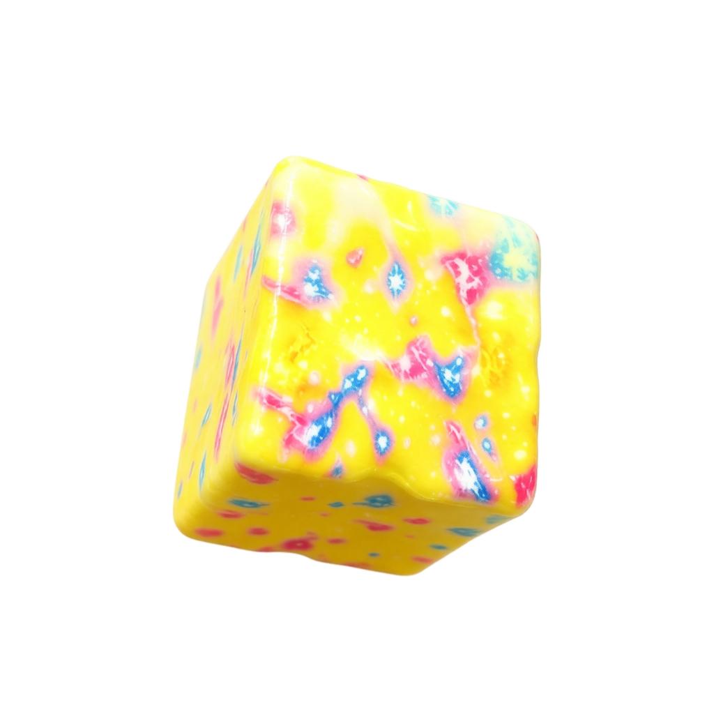 6cm Squishy Maltose Candy Cheese Stress Relief Toy Soft Slow Rising Squeeze Sensory Toy for Relaxation and Focus