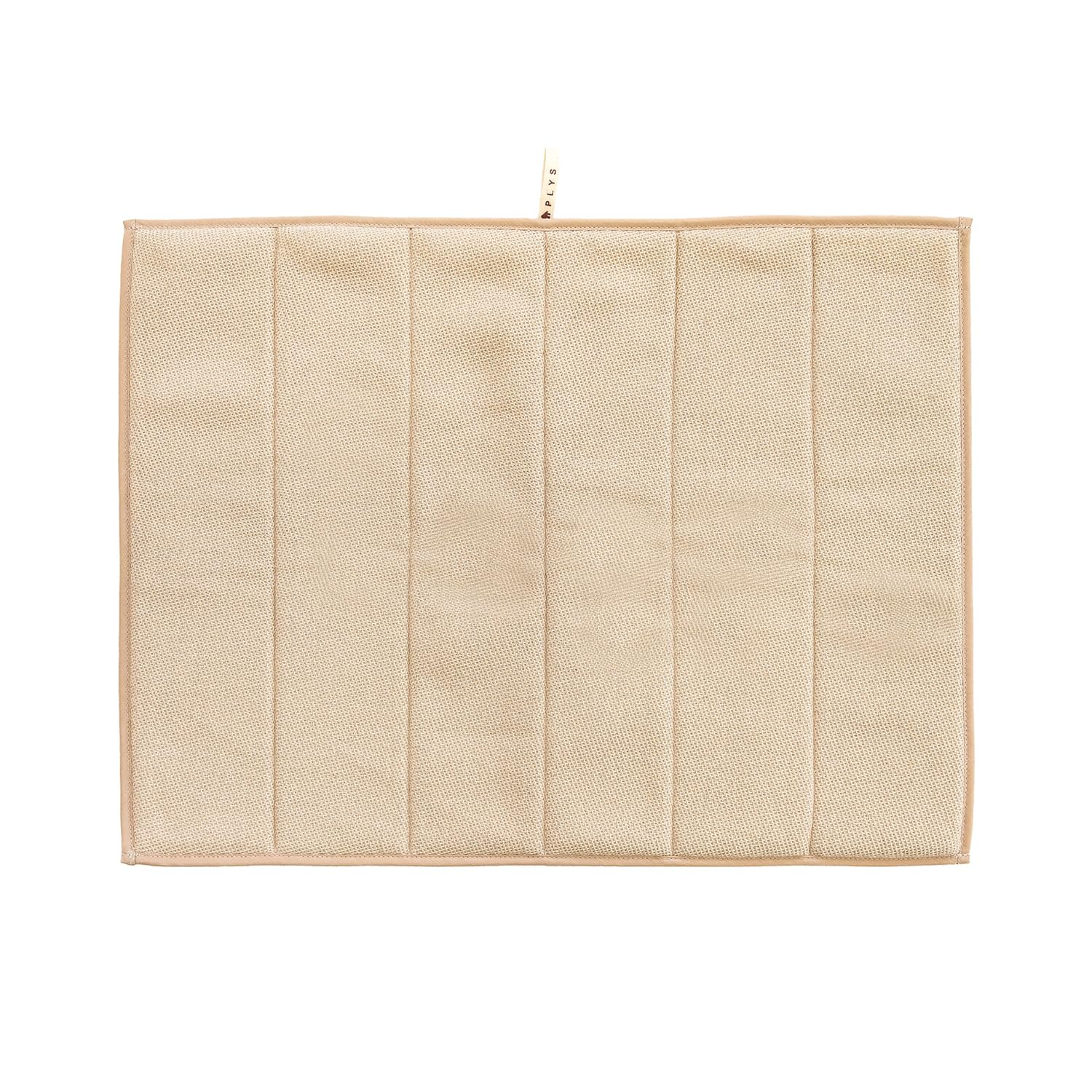 

OKA Presbase Absorbent Draining Mat Medium 30cm x Beige Plum Charcoal 2, (approx. 40cm), (Cute, Washable, Nordic, Mini, Design) бежевый