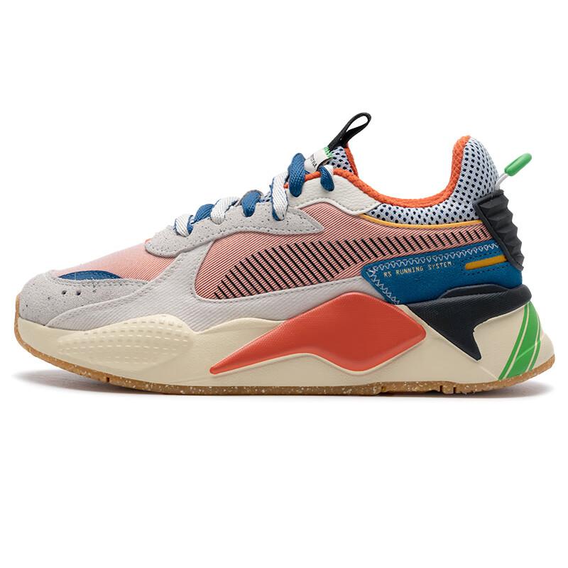 

New PUMA RS X Cushioning Breathable Low Top Casual Running Shoes Unisex Ecru Phantom Red Blue Black 398216-01 37