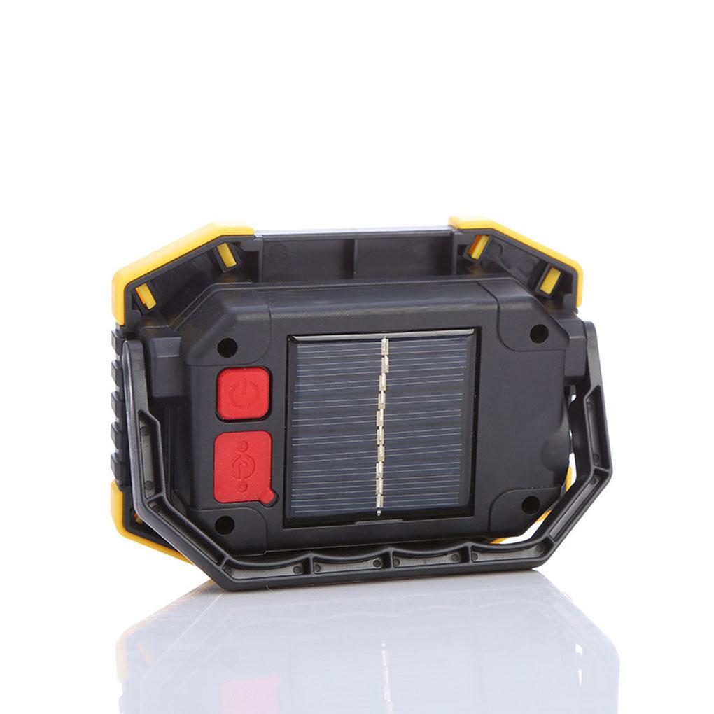 Solar-powered Camping Lantern Portable Rechargeable Handled Protective Cap USB Interface Tent Emergency Flashlight