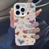 Trendy Colorful Leopard Heart Phone Case for iPhone 17 Air 16 15 14 11 Pro 13 12  8 7 Matte Laser Bumper Shockproof Coque Cover