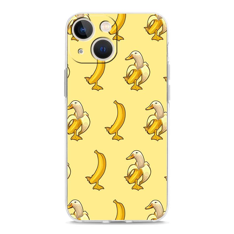 

Чехол для телефона iPhone 15 14 13 12 Mini 11 Pro Max XS X XR 7 8 Plus, прозрачный противоударный силиконовый чехол из ТПУ с рисунком утки и гуся, игра iPhone 11 Pro