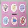 Karty Lenormand Stuha 36 ks Lenormandové karty 9*6cm V štýlovom matnom ružovo-fialovom prevedení s matným povrchom