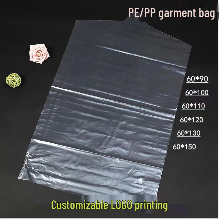 Transparent PE Garment Dust Cover Suit Bag