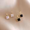 Elegant Zirconia Square Earrings - Trendy Sugar Stud Jewelry