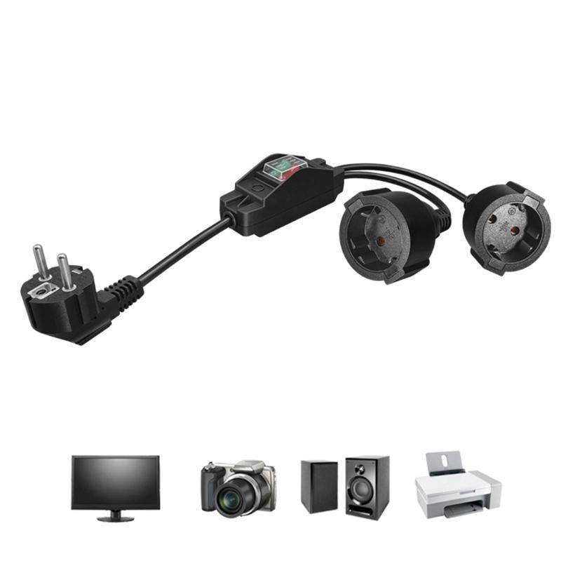 4.8mm to 4.8mm Male to Double Female Extension Cord Socket Control Switching Suitable For Home Office Outdoor