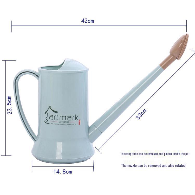 

2L Long Spout Succulent Watering Can: Compact Plastic Watering Can with Spray Bottle for Home Gardens