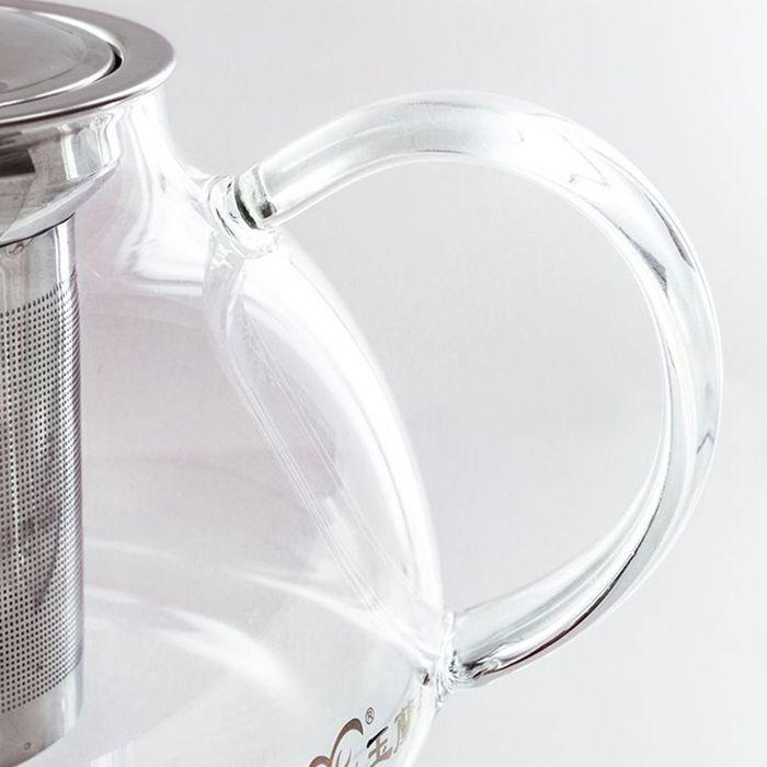 Glass Teapot with Stainless Steel Filter - 0.8 L