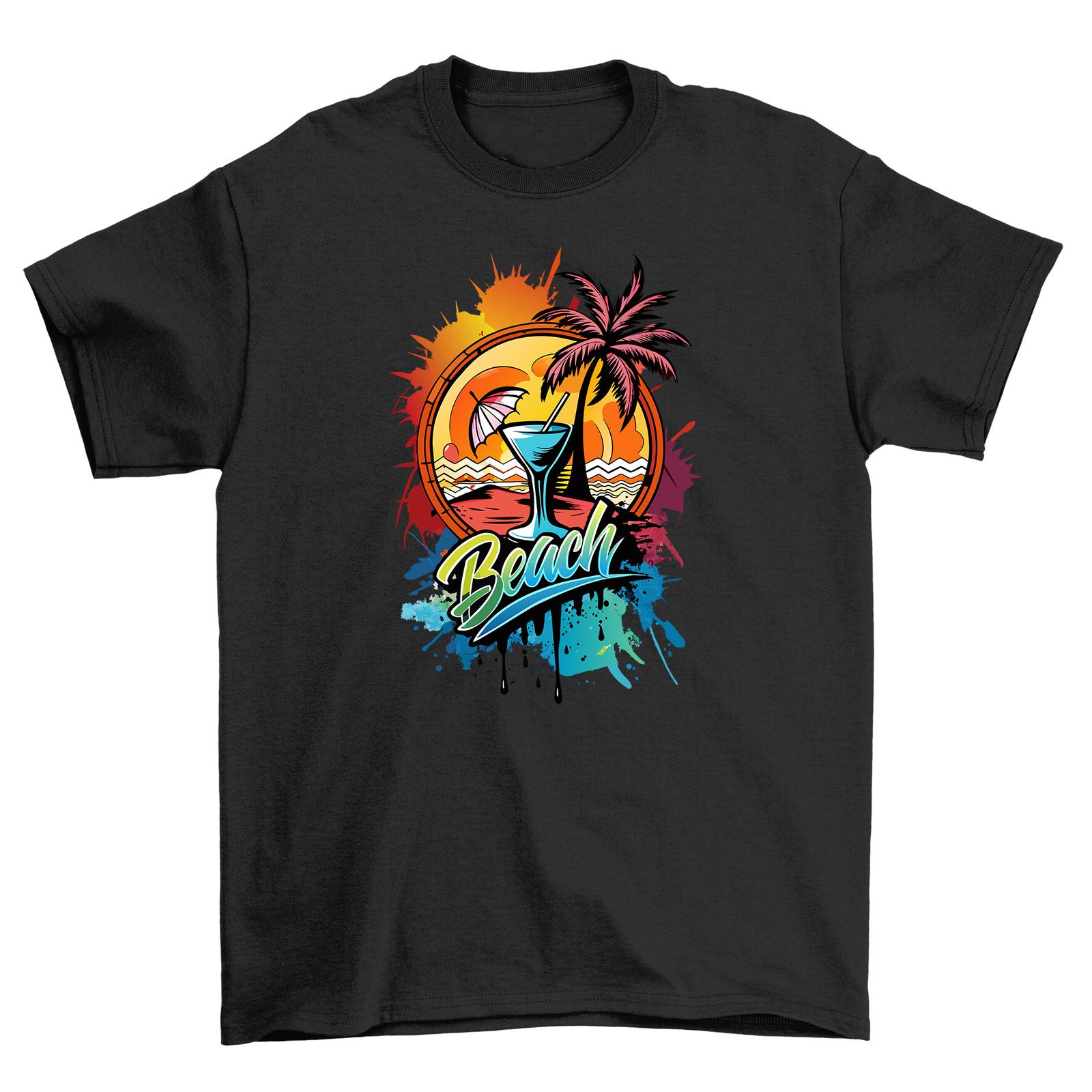 

Summer_45 feel T-Shirt Mens Womens Tees Top: Channeling Palm Tree Paradise! 100% Cotton, Funny Tee, U 2XL