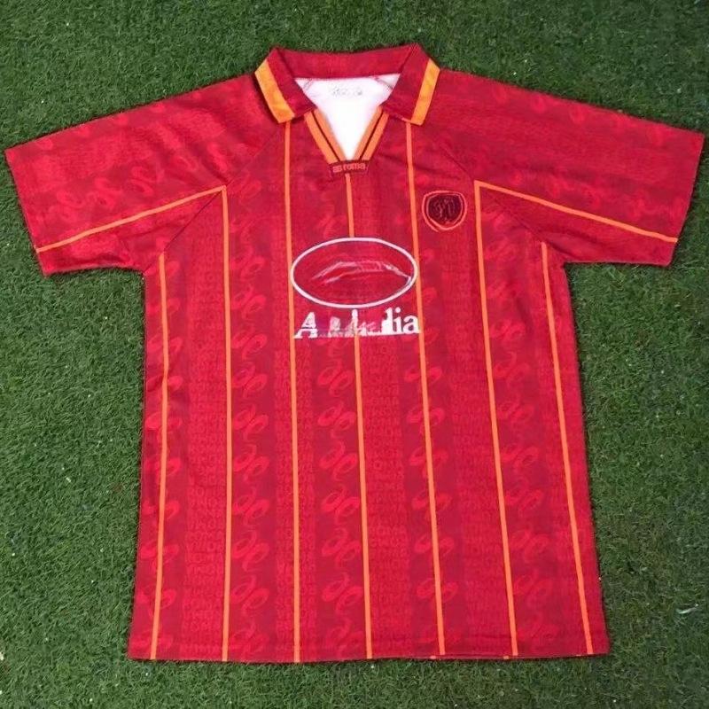 98-99 Serie A Rome retro shirt seizoen 17-18 thuis kortmouwig Nr. 10 Totti Ares voetbalshirt