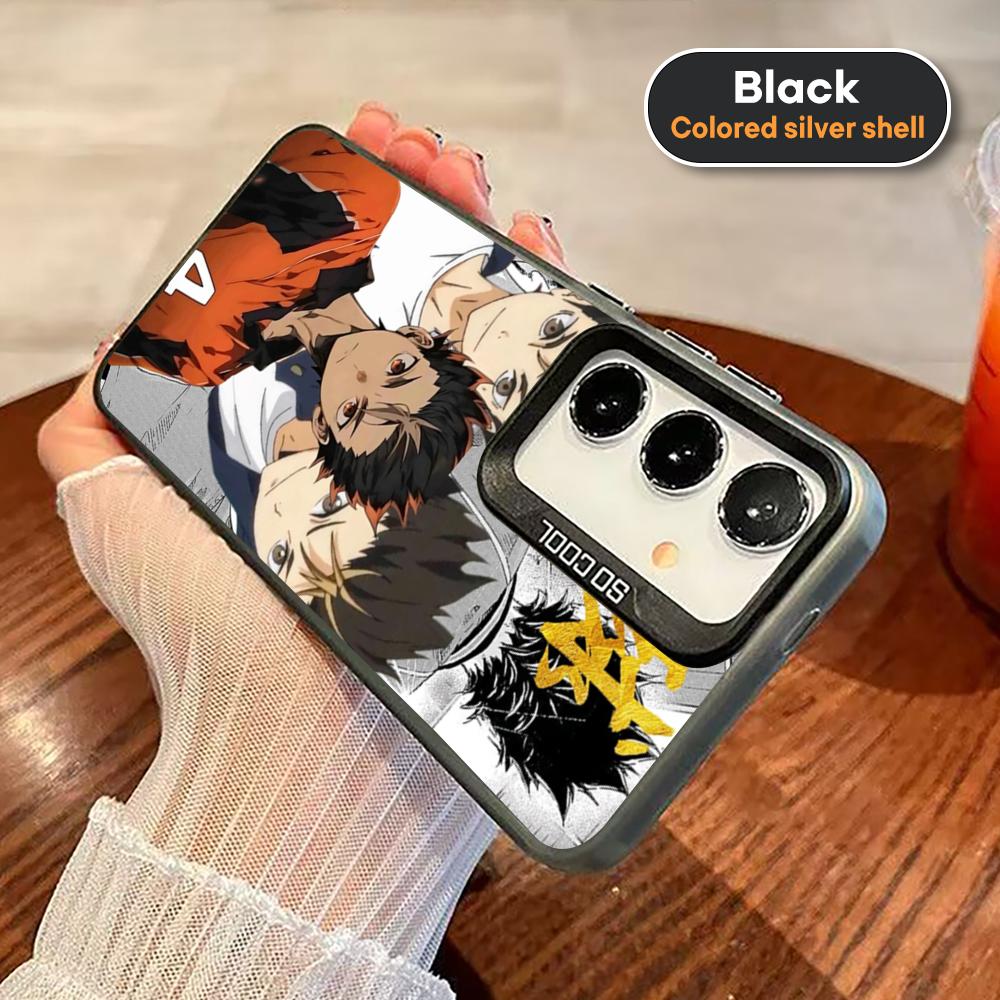 Haikyu Nishinoya Yuu Phone Case For Black lMDColor Silver Shell For Samsung A56 A16 A55 A15 A35 A25 A54 A14 A34