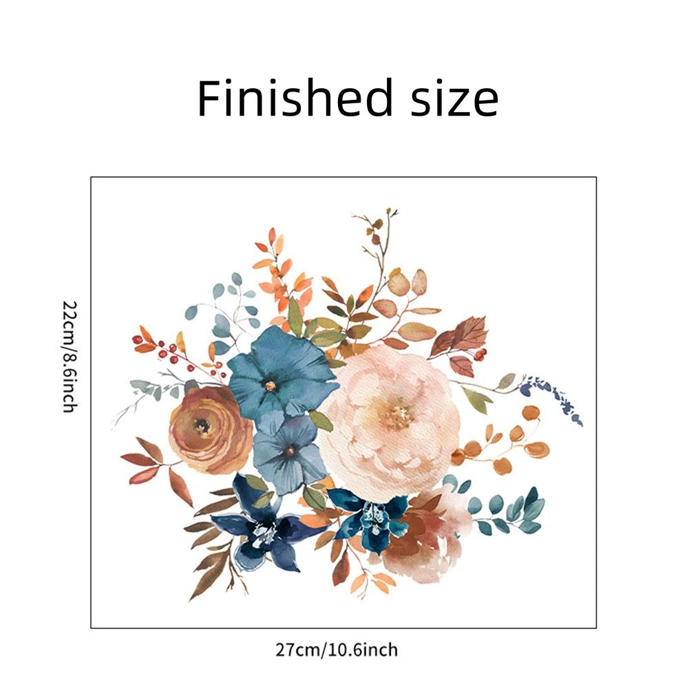 Flowers Bathroom Toilet Seat Wall Sticker Self-Adhesive Waterproof Removable Toilet Cover Decor Decals Room Decor