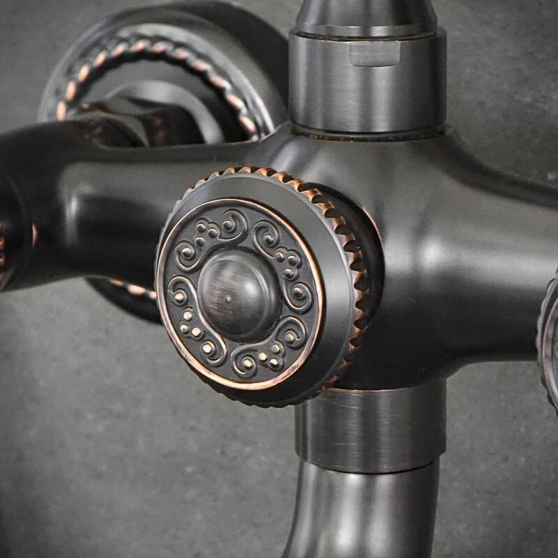 Black Wall-mounted Bathtub Faucet LEXIE