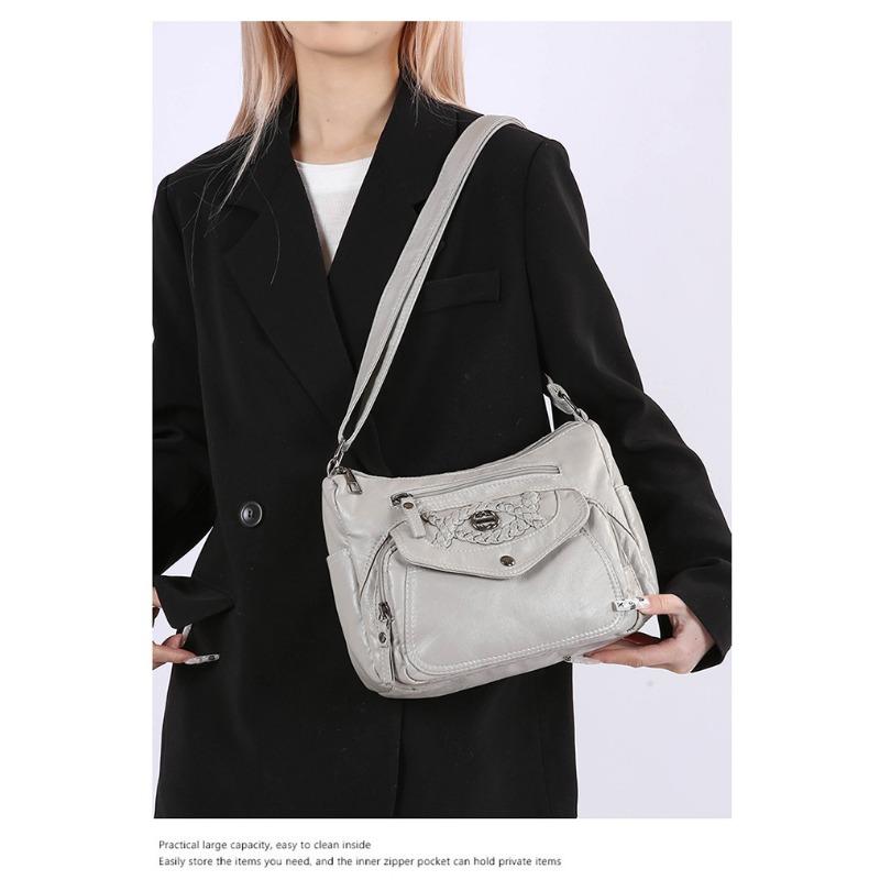 Multi Layer Minimalist Single Shoulder Diagonal Bag