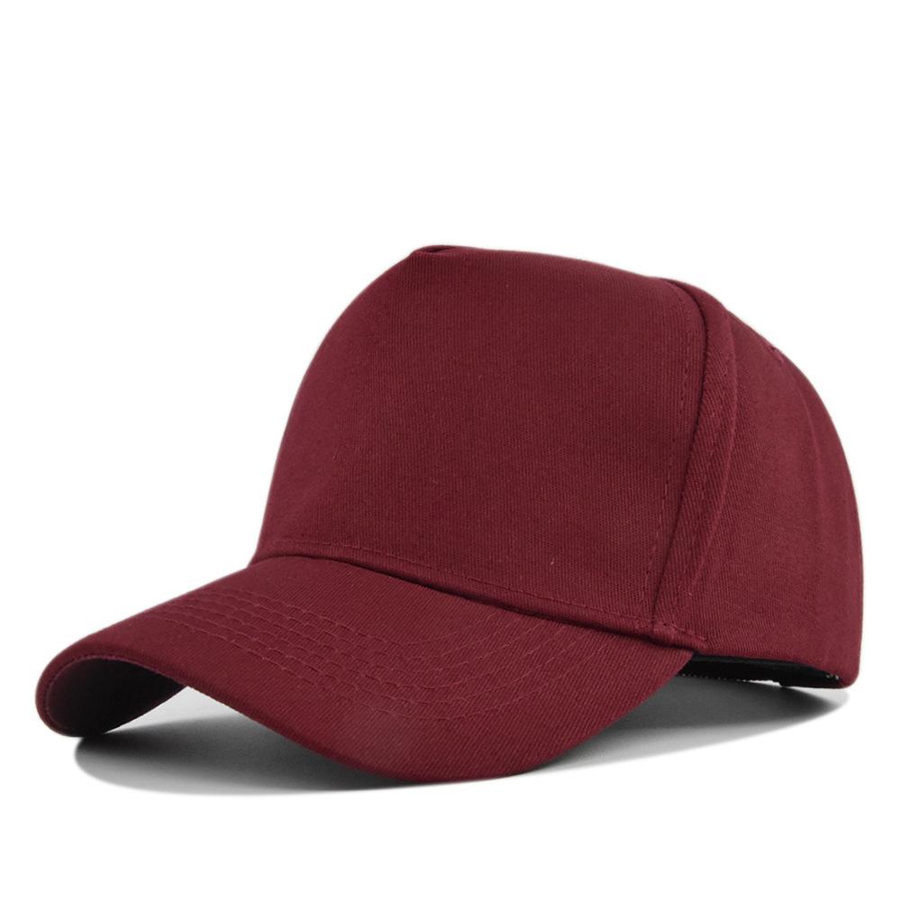 Individuell bedruckte einfarbige 5er Packung Baseballkappe Werbekappe für Herren Damen Party Snapback Hut Casquette Gorra Großhandel