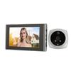 Digital Door Viewer Peephole 1080P Color Night Vision Human Body Detection 4.5 Inch Screen Smart Digital Doorbell Silver