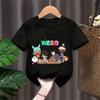 Toca Boca World Magliette in Cotone Bambine Bambini Vestiti Gioco Toca Life World Maglietta Bambini Comode Versatili Top Estivi Manica Corta