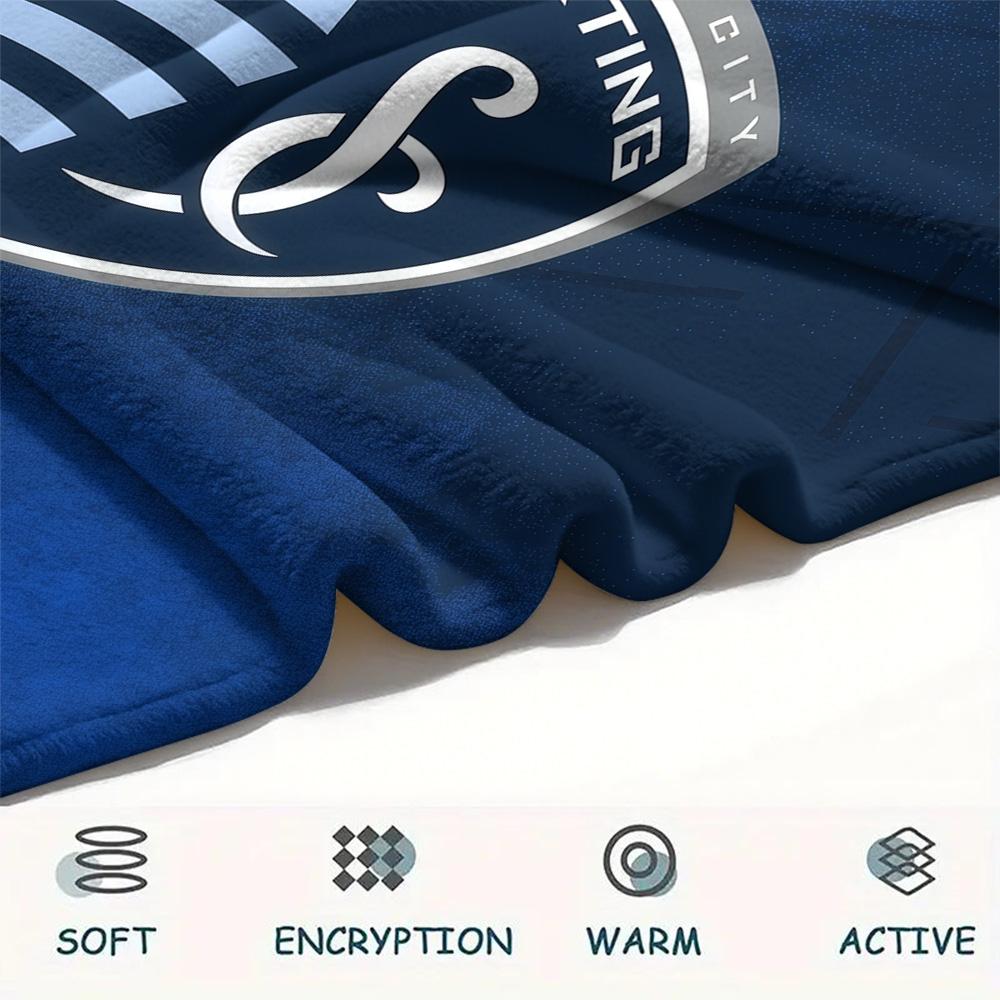Sporting Kansas City Flannel Blanket, High quality Comfortable for All Seasons, Home Decor, Warmth and Comfort
