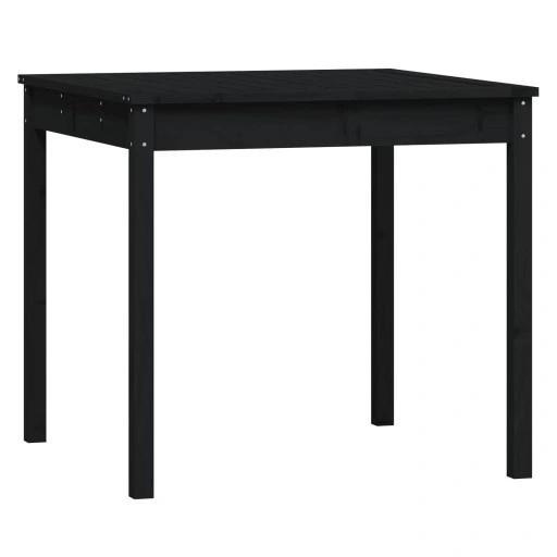 Vidaxl 3-Cz. Gartenmöbel-Set Bistro, Schwarz, Kiefernholz