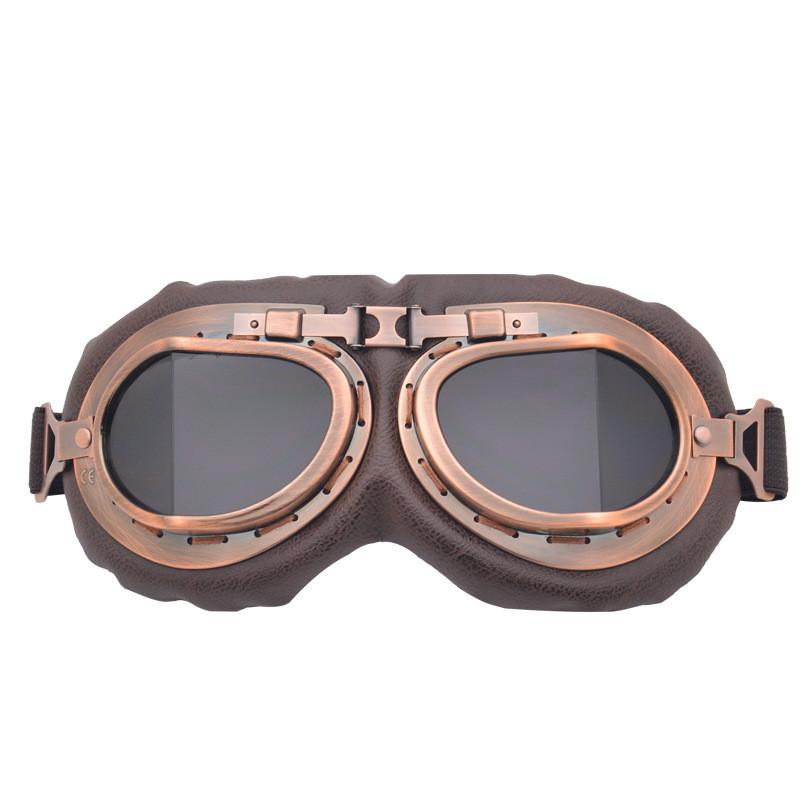 Harley Retro Copper Style Motorcycle Goggles With Adjustable Nose Pads For Outdoor Riding Enthusiasts