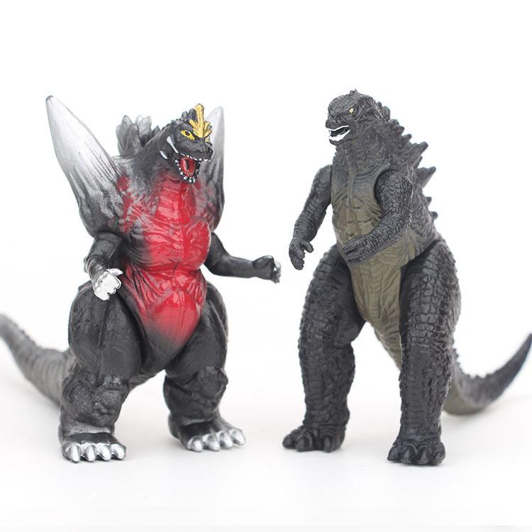 Atemberaubende Godzilla-Figur Modell Display Mit Sechs Farbenfrohen Designs Perfekt Für Sammler