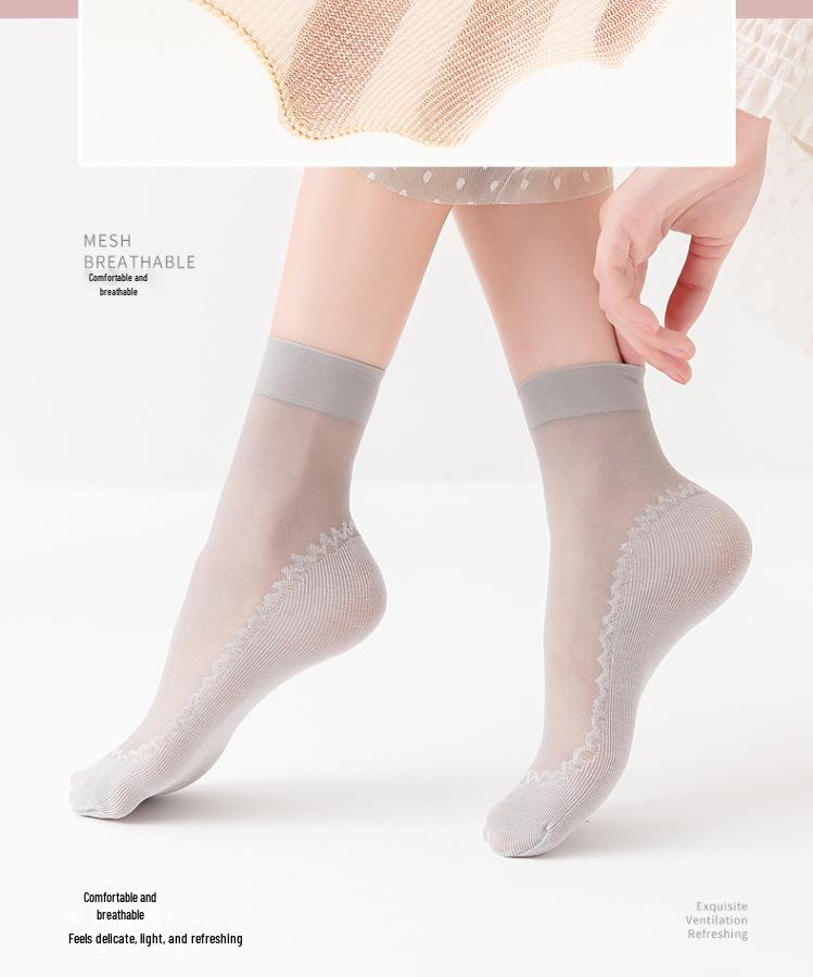 Steel-Strength, Anti-Snagging Women's Velvet Ankle Socks - Super Elastic, Soft, and Durable for Spring & Autumn
