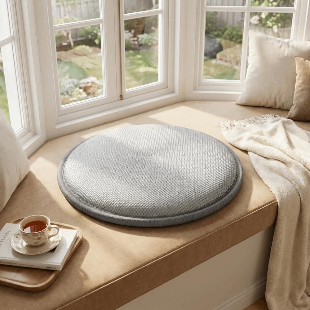 Breathable Cooling Seat Cushion Round Yoga Seat Pad Multifunctional Kneeling Cushion Balcony Use