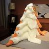 Yousheng Großes Weißes Gänse Plüschkissen Kuschelbares Stofftier Weiches Enten Sofa Kissen zum Kuscheln Und Stressabbau
