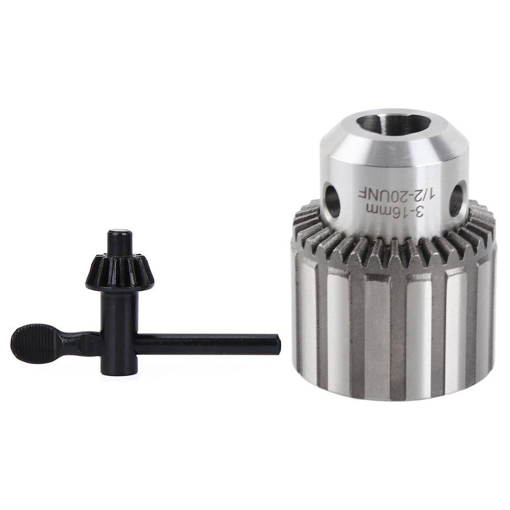 18" 58" 316mm Capacity Key Type Drill Chuck 1220 UNF Mount with Key