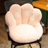 Bear Paw Cat Seat Cushion with Backrest & Waist Pillow - Plush Office Chair Sofa