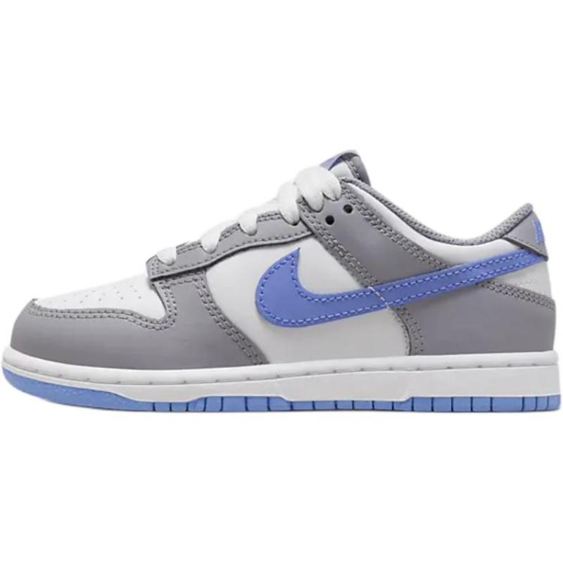 

Nike Slip Resistant Abrasion Resistant Low top Kids Skateboarding Shoes Gray Blue Sneakers FB9108-121 32