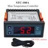 STC-100A Mini Temperature Controller 220V Digital Thermostat Cooling Heating Refrigerator Thermoregulator 2M NTC Sensor