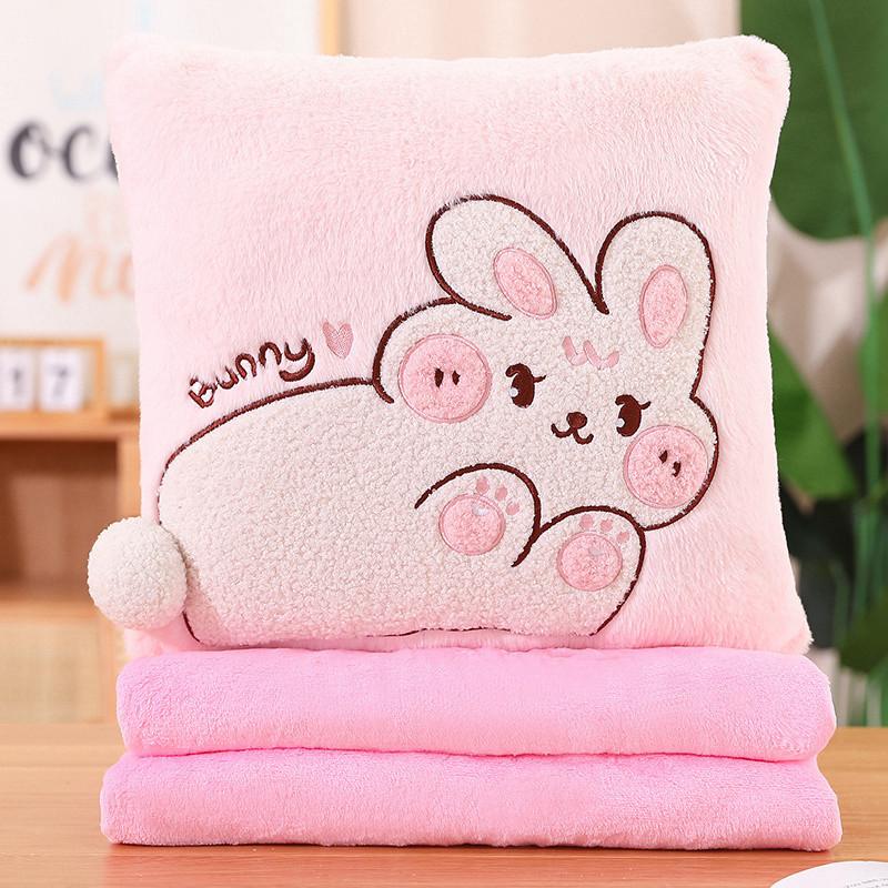 

Подушка-одеяло Маленький Динозаврик Два-в-одном Милый Мультяшный Подушка-одеяло для Сна Офисная Поясничная Подушка Pillow Blanket 40 * 40cm