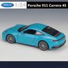 Welly 1:24 Porsche 911 Carrera 4S Alloy Sports Car Model Diecast Metal Toy Vehicles Car Model High Simulation Childrens Toy Gift