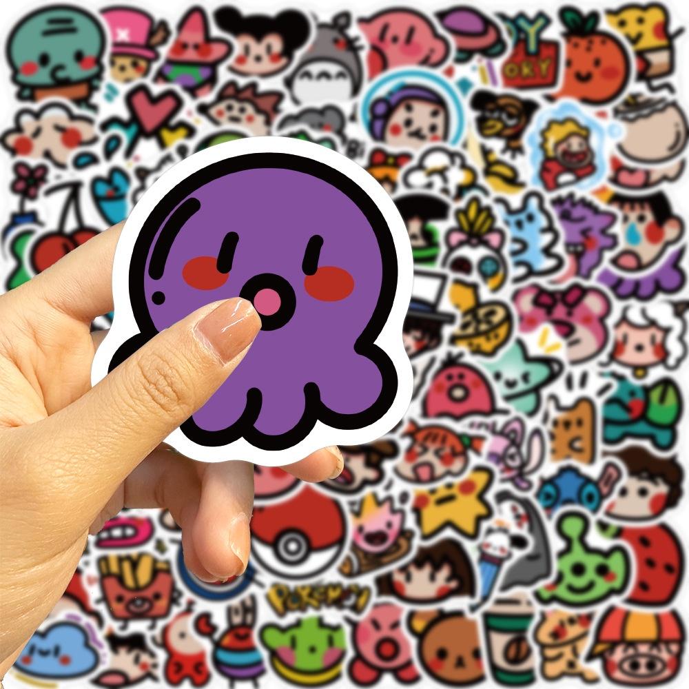 90 Cartoon Oldschool Graffiti Stickers Waterproof Wholesale For Suitcases Pens Guitars Notebooks Retro Style