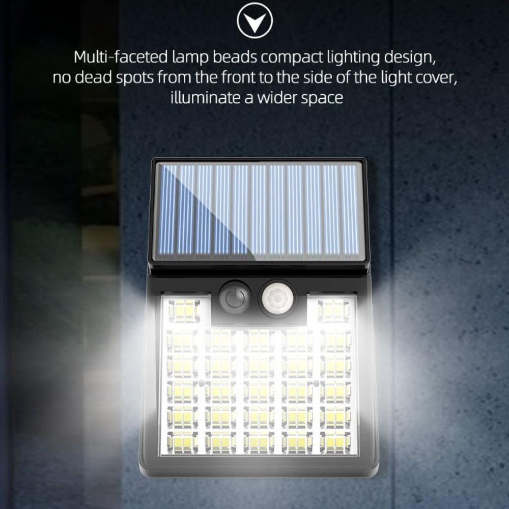 LED Solar Wall Lamp with Motion Sensor 3 Modes Foldable Waterproof Solar Lights for Outdoor Garden Security Lighting 2/4/8PCS