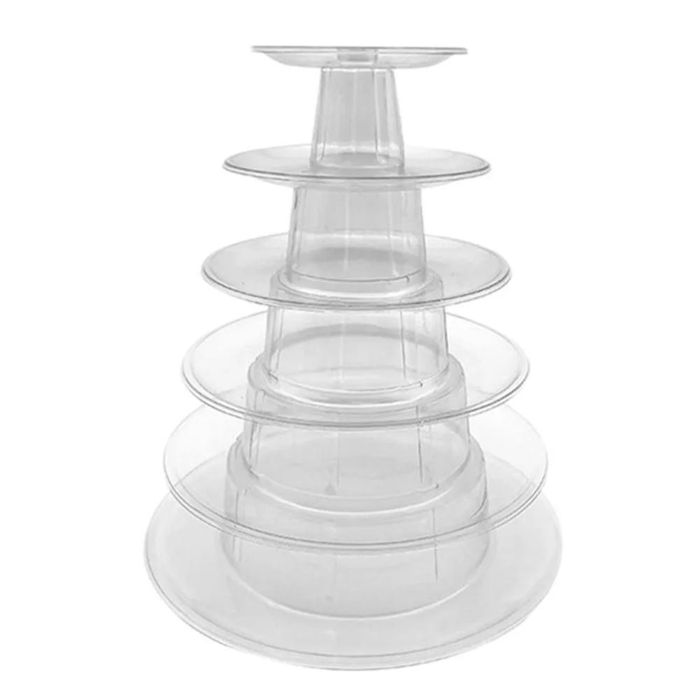 Transparent Wedding Cupcakes Rack Party Tabletop Desserts Bracket Portable Macarons Organizer Holder Kitchen Accessories