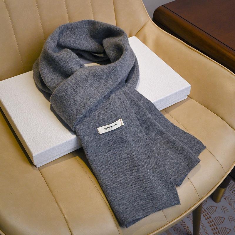 Premium Pure Wool Knitted Scarf, Versatile Red Scarf In Autumn and Winter, New Gifts for Men and Women