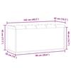 Panca Con Contenitore Rovere Artigianale 102X42X45Cm Legno Lamellare