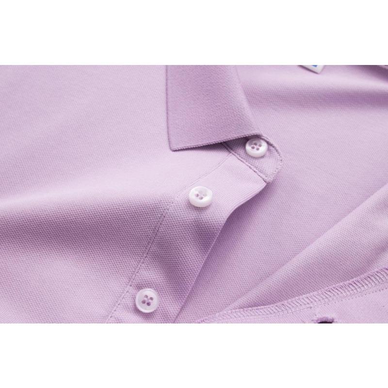 Tricou Culoare Solidă Vară Bărbați și Femei Guler Mânecă Scurtă YG-188