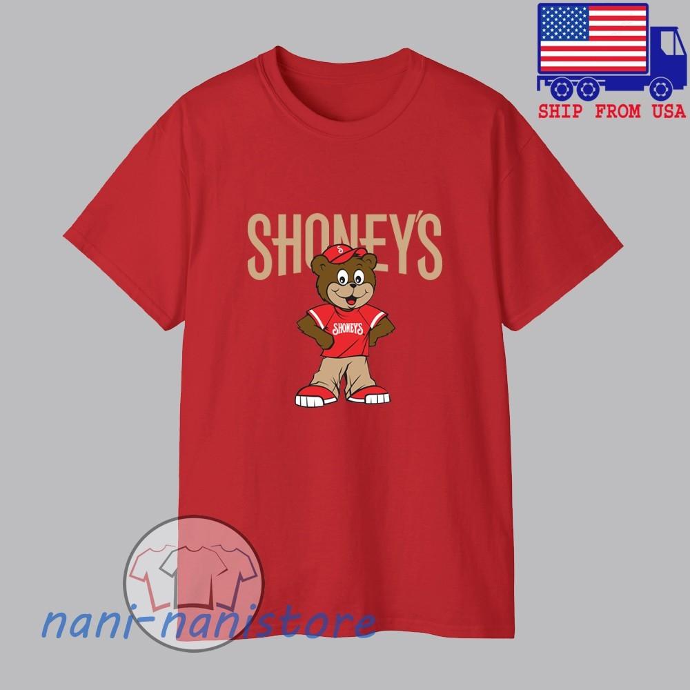 Shoney#039;s Телешоу о ресторанах Мужчины#039;s Красный Размер S5XL Унисекс Футболка XXXXL