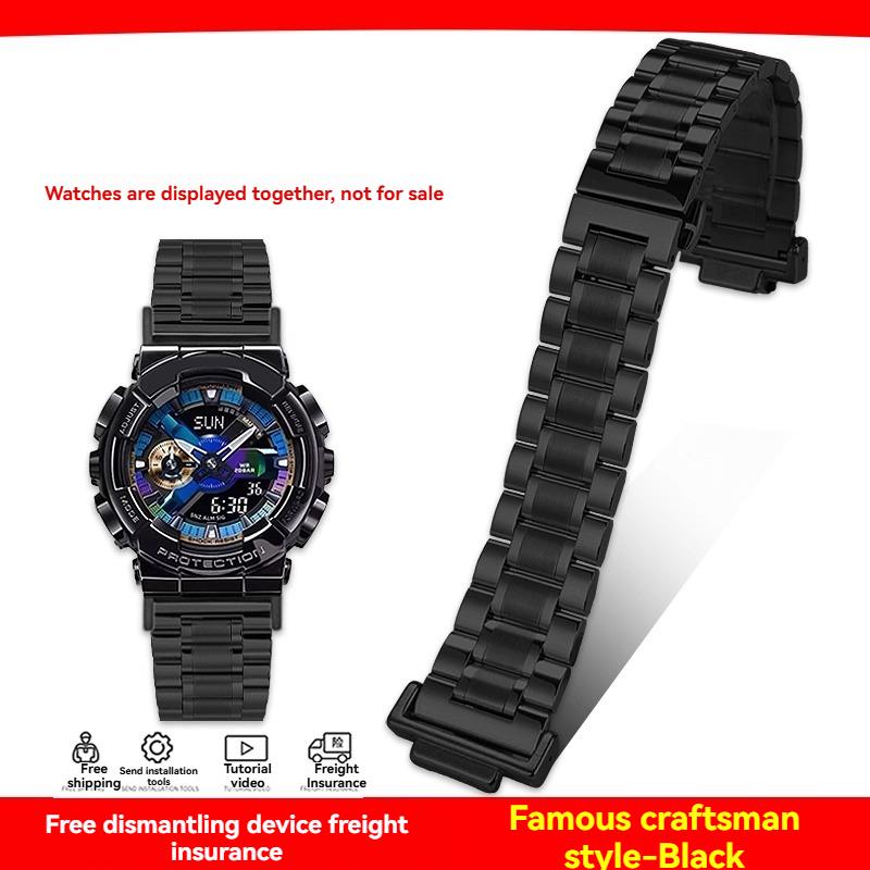 Modified Stainless Steel Watch Band Strap For Casio G-shock GA-100/110/120 GM-110/700 GA-700 DW-5600 Modified Metal Bracelet Men