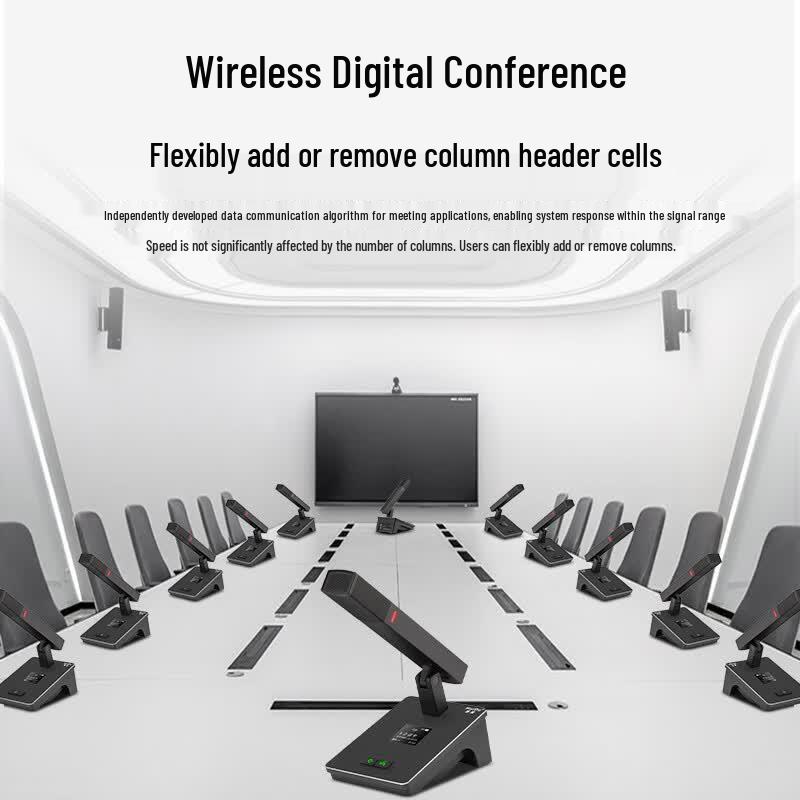 Huidu QH-550 Professional Wireless Conference Microphone System (CN version)