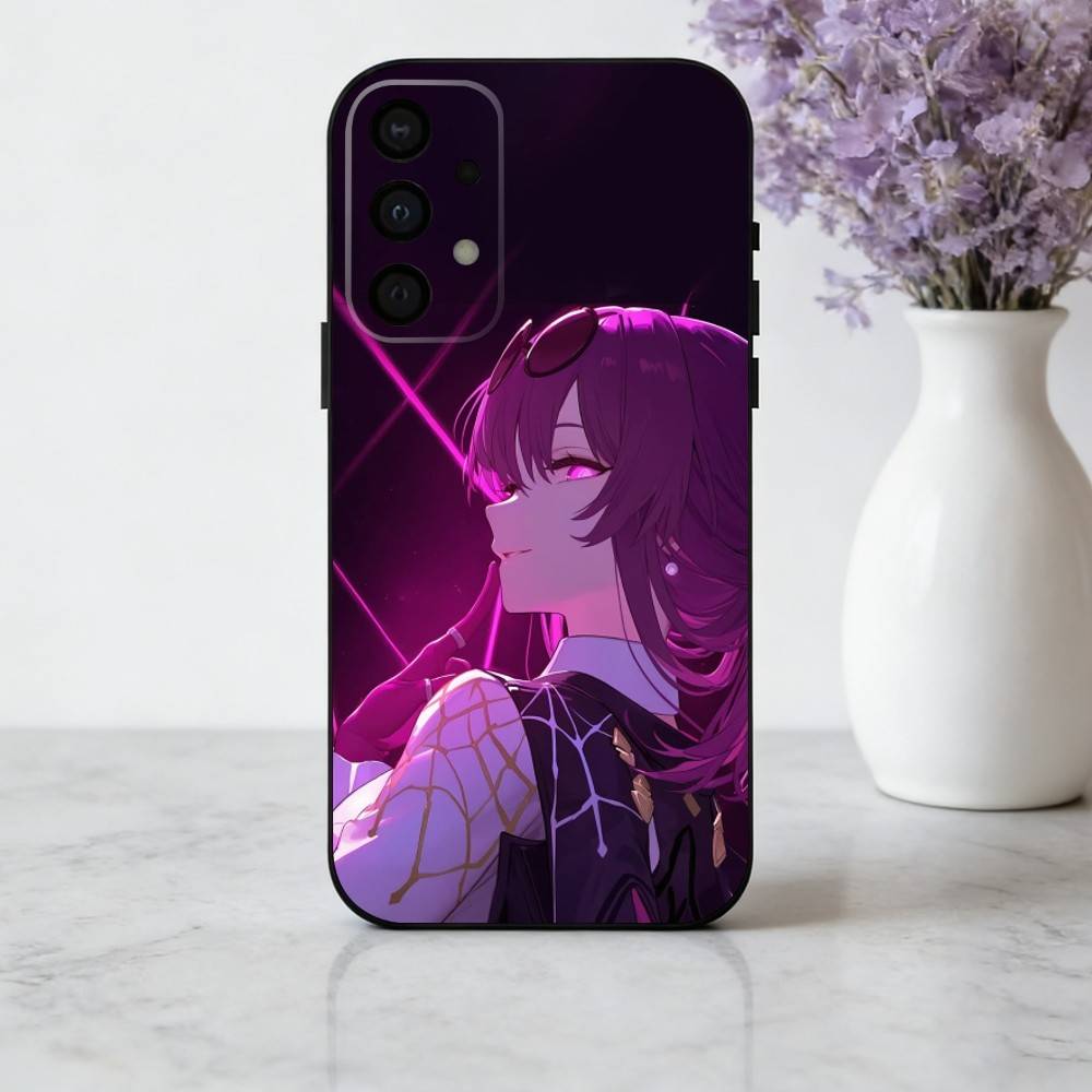 K-Kafka H-Honkai S-Star R-Rail Phone Case For Samsung Galaxy A73,A72,A71,A70,A53,A52,A51,Soft Silicone Black Cover