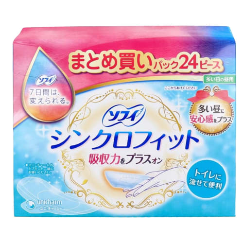 [Bulk Purchase 2 Sets] Sofy Synchro Fit Daytime Use for Heavy Flow, 24 Pieces