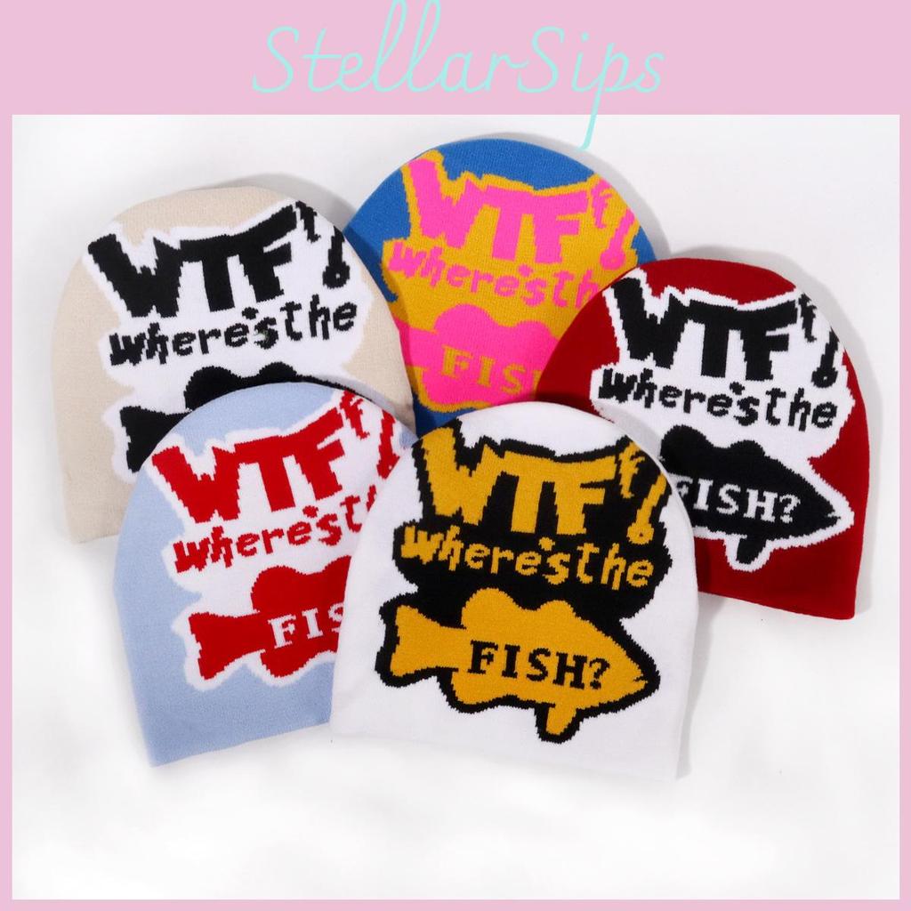 Fashion Color Blocked Letter Pattern Neutral Casual Warm Knitted Hat For Men And Women Winter Warmth Street Fashion